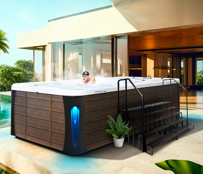 Calspas hot tub being used in a family setting - Topeka